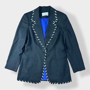 Longhorn by Niver Western‎ Wear Vintage 100% Worsted Wool Blazer Size 6